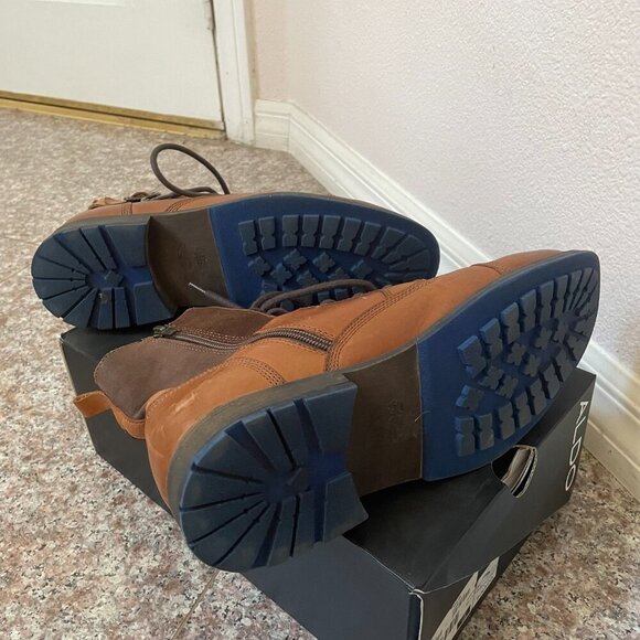 Aldo Men's Brown Leather Constantine Lace-Up Boot - Picture 6 of 8